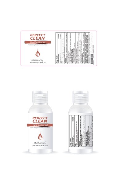 100ml Label (Abetterday Perfect Clean Hand Sanitizer Gel 100ml 1)